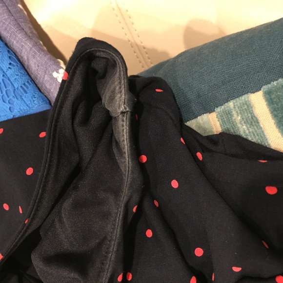 Ann Taylor Petite sleeveless dress black red - Picture 6 of 7